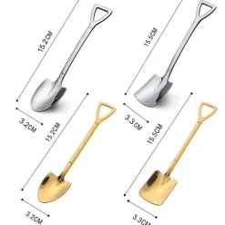 Dessertlöffel in Schaufelform – Kreative Servierutensilien