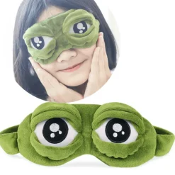 3D-Frosch-Augenmaske – bequeme Schlafhilfe