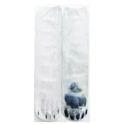3D-gedruckte Katzenpfotensocken - Unisex-Tiersocken