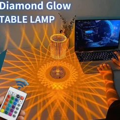 Diamond Glow LED-Nachtlampe – Dekoratives Touch-Licht aus Acryl