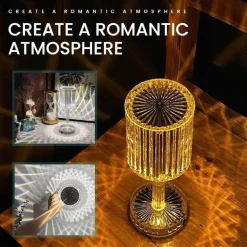 Diamond Glow LED-Nachtlampe – Dekoratives Touch-Licht aus Acryl