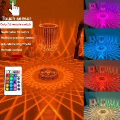 Diamond Glow LED-Nachtlampe – Dekoratives Touch-Licht aus Acryl