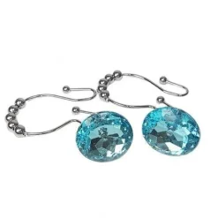 Diamond Shower Curtain Hooks - Decorative Bathroom Accessories