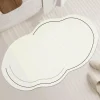 Diatom Bath Mat - Solid Color Cloud Design