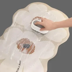 Diatom Flower Bath Mat - Absorbent Bathroom Rug