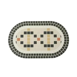 Diatomaceous Earth Bath Mat - Absorbent Home Spa Mosaic Design
