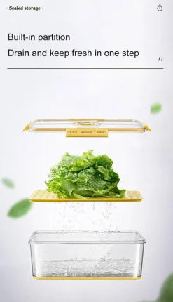 Dicke, durchsichtige Kühlschrank-Organizerbox – transparenter Aufbewahrungsbehälter