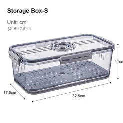 Dicke, durchsichtige Kühlschrank-Organizerbox – transparenter Aufbewahrungsbehälter