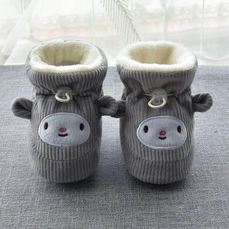 Dicke, warme Baby-Hausschuhe aus Baumwolle - Happy Baby Footwear