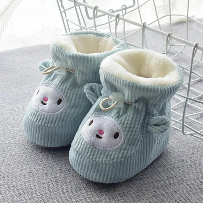 Dicke, warme Baby-Hausschuhe aus Baumwolle - Happy Baby Footwear
