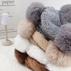 Dickes Wintermütze- und Schal-Set – warme, kuschelige Accessoires