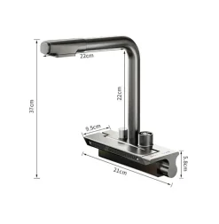 Digital Rain Wasserfall Küchenarmatur - Ausziehbare Brause