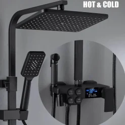 Digital Rainfall Shower System - Hydro Lux LED Shower Set