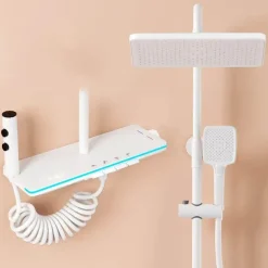 Digital Thermostatic Rainfall Shower Set - High-Pressure Luxury System