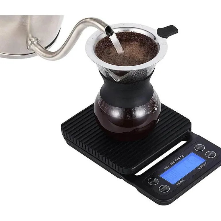 Digitale Kaffeewaage mit Timer – BrewMaster 3 kg