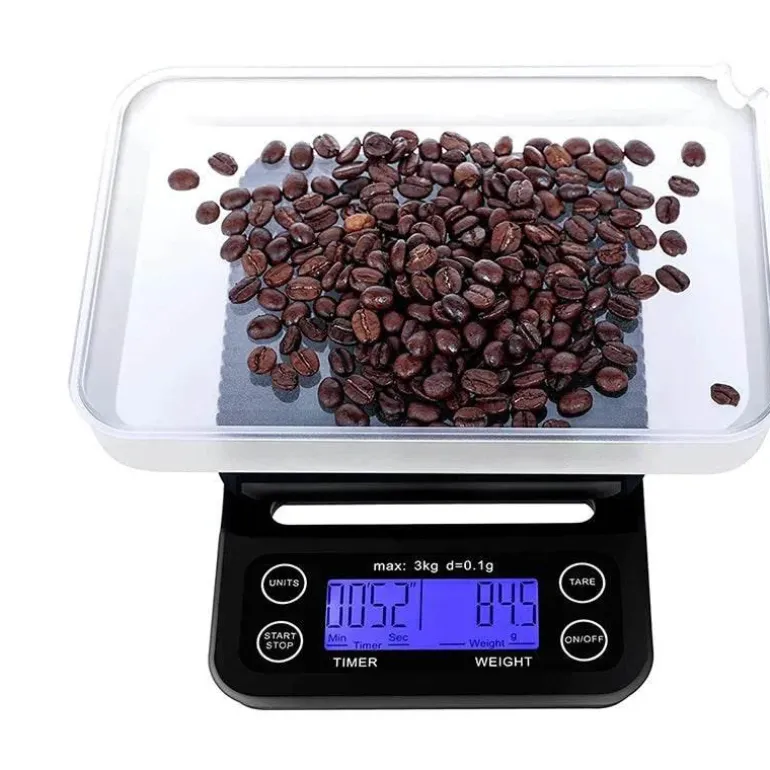 Digitale Kaffeewaage mit Timer – BrewMaster 3 kg
