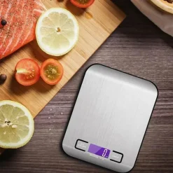 Digitale Küchenwaage aus Edelstahl, präzise und vielseitige Messung