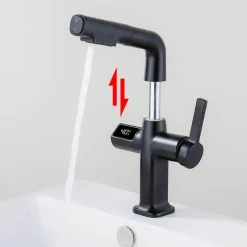 Digitaler Badezimmerhahn aus Messing – Elegantes Aqua View Design