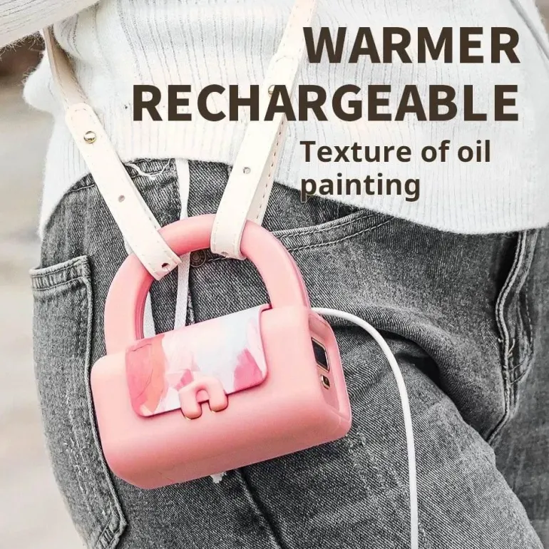 Digitaler Handwärmer Power Bank – Stilvolles Handtaschen-Accessoire