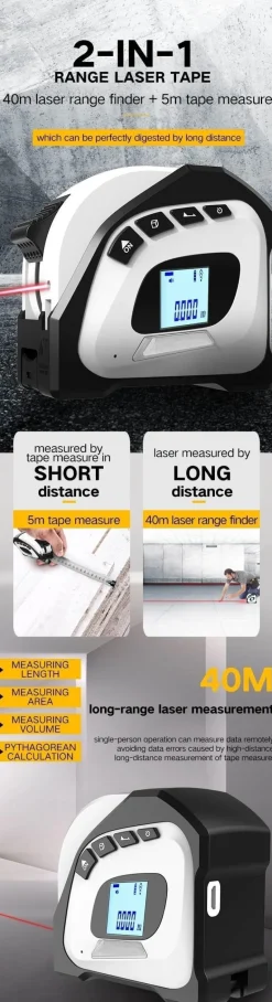 Digitaler Laser-Entfernungsmesser – Präzises Messwerkzeug