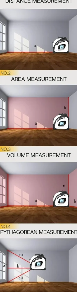 Digitaler Laser-Entfernungsmesser – Präzises Messwerkzeug