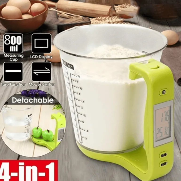 Digitaler Messbecher – Intelligente Küchenwaage für präzises Kochen