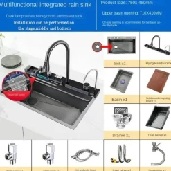 Digitaler Smart Wasserhahn - Multifunktionales Regenwasserbecken