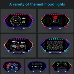 Digitaler Tachometer mit Head-Up-Display fürs Auto – Crystal Speed ​​Monitoring Device