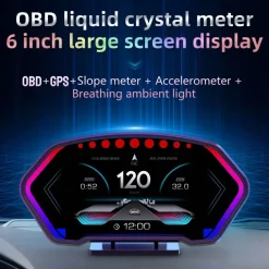 Digitaler Tachometer mit Head-Up-Display fürs Auto – Crystal Speed Monitoring Device