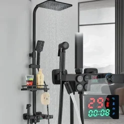 Digitales Thermostat-Duschset – Stilvolles Druckduschsystem