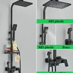 Digitales Thermostat-Duschset – Stilvolles Druckduschsystem
