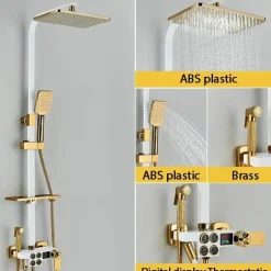 Digitales Thermostat-Duschset – Stilvolles Druckduschsystem