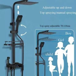 Digitales Thermostat-Duschset – Stilvolles Druckduschsystem