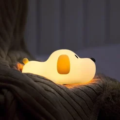 Dimmable LED Dog Night Light - Pet Friendly Soft Glow