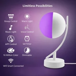 Dimmbare LED-Schreibtischlampe – Elegante, intelligente Sprachsteuerung