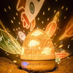 Dinosaurier-Ei-Nachtlicht - Projektionslampe fürs Kinderzimmer