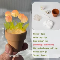 DIY Rose Glow Nachtlampe - Kreativer Wohndekor-Akzent