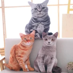 3D-Katzenkissen – süßes Cartoon-Dekokissen