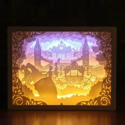 3D-LED-Nachtlampe – Kreatives Papierbox-Design