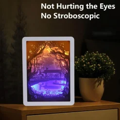 3D-LED-Nachtlampe – Kreatives Papierbox-Design