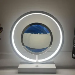 3D-LED-Sandkunstlampe – fließendes Licht, Heimdekoration