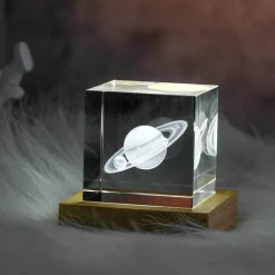 3D-Mond-Nachtlicht-Kristallwürfel – Romantischer Akzent für die Inneneinrichtung