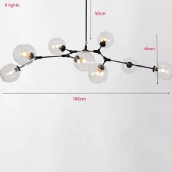 DNA Molecular Glass Chandelier - New York Art Design