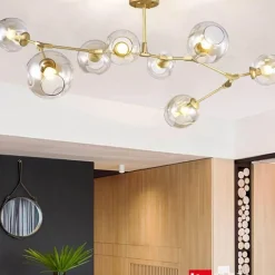 DNA Molecular Glass Chandelier - New York Art Design