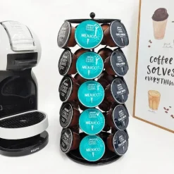 Dolce Gusto Padhalter – Drehbares Metallgestell für 35 Kaffeekapseln