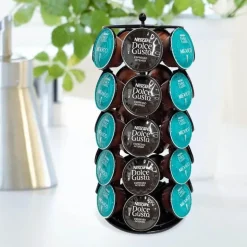 Dolce Gusto Padhalter – Drehbares Metallgestell für 35 Kaffeekapseln