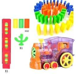 Domino-Eisenbahn-Spielzeugset – Kreative Holzbausteine