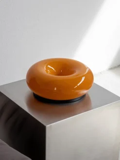 Donut Glow Glass Lamp – Warm Ambient Light with 3 Modes