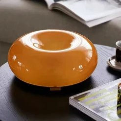 Donut Glow Glass Lamp – Warm Ambient Light with 3 Modes