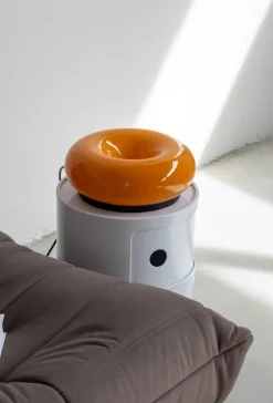 Donut Glow Glass Lamp – Warm Ambient Light with 3 Modes